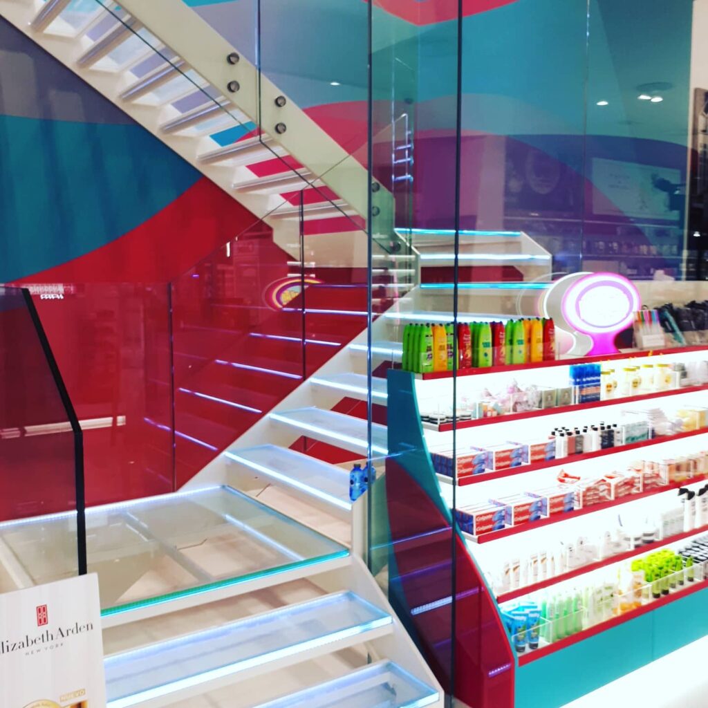 barandilla cristal escalera